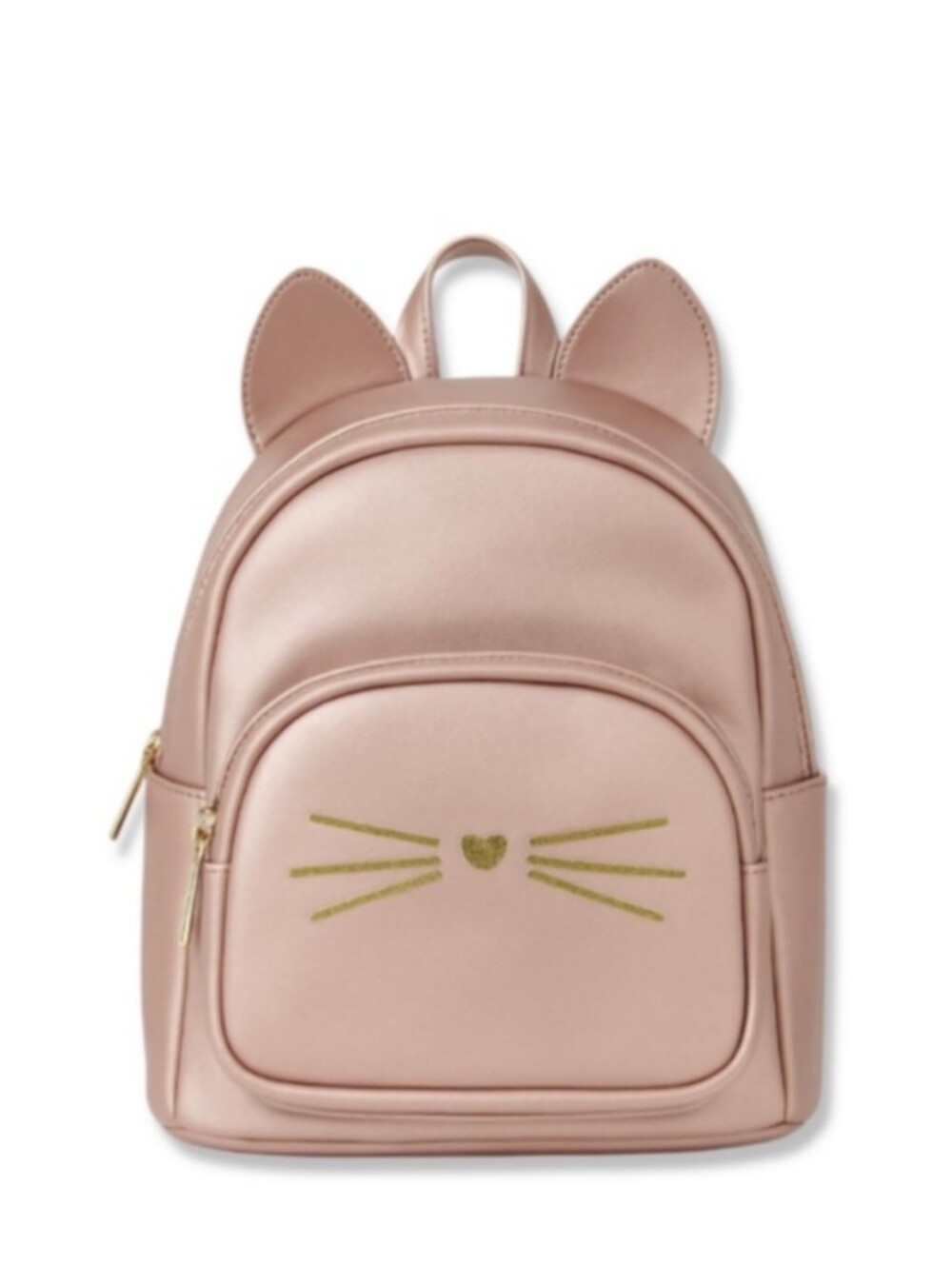 Joe Fresh Pink Metallic Shimmer Cat Backpack